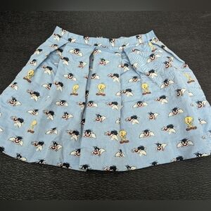 Paul & Joe Sister Looney Tunes Skirt - Sylvester & Tweety women's Sz. 6